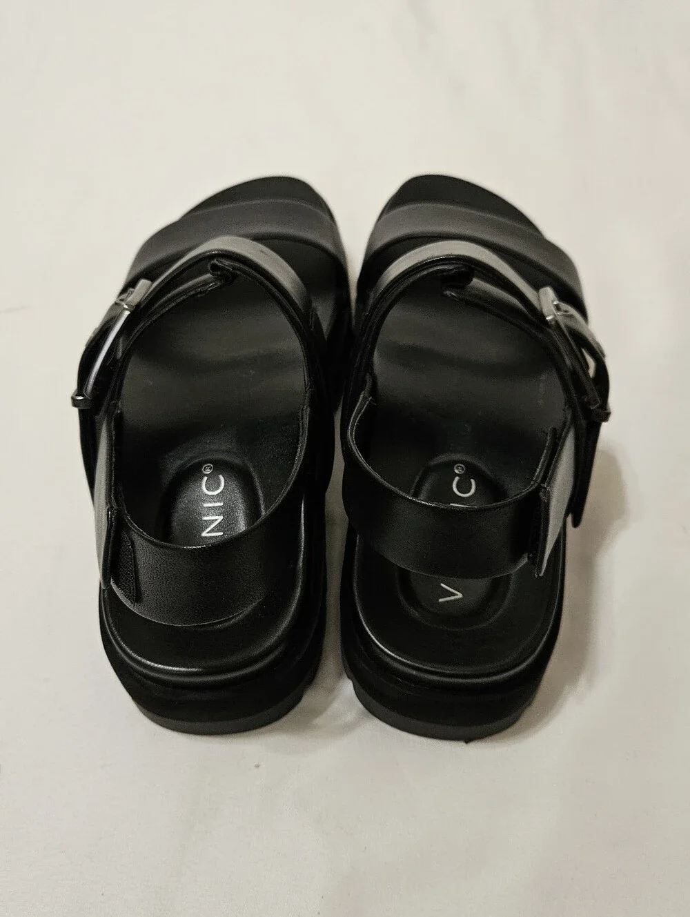 Vionic Torrance Platform Women's Strap Sandals Black Size 7
